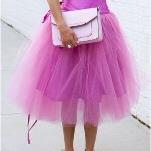 Shabby Apple Pink Tulle Skirt